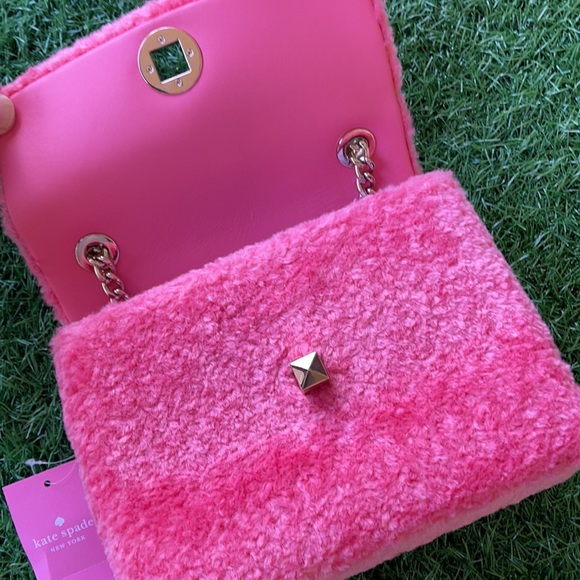 Kate Spade Natalia Foux Fur small flap crossbody - Picture 6 of 16